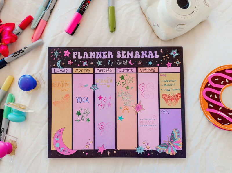 Planner Semanal Tere Gott - Entrelíneas Papelería -