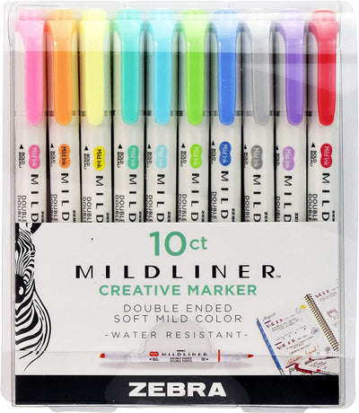 Set 10 Destacadores Mildliner Creative - Entrelíneas Papelería - Destacadores