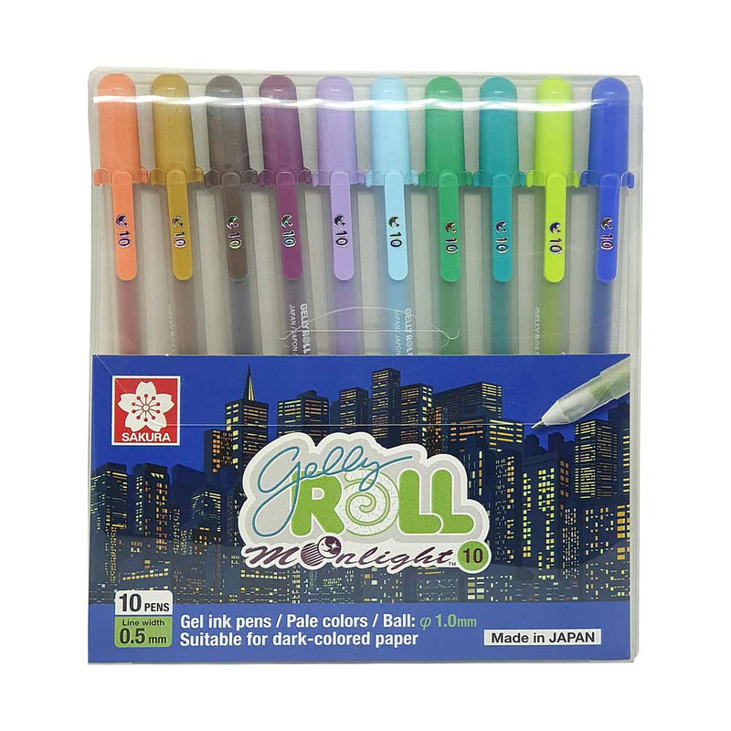 Set 10 Lápices Sakura Gelly Roll Moonlight Earth - Entrelíneas Papelería - Lápices