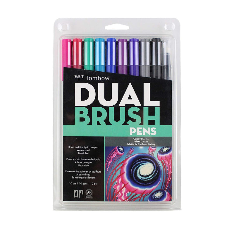 Set 10 Marcadores Tombow Dual Brush Galaxy - Entrelíneas Papelería - Marcadores