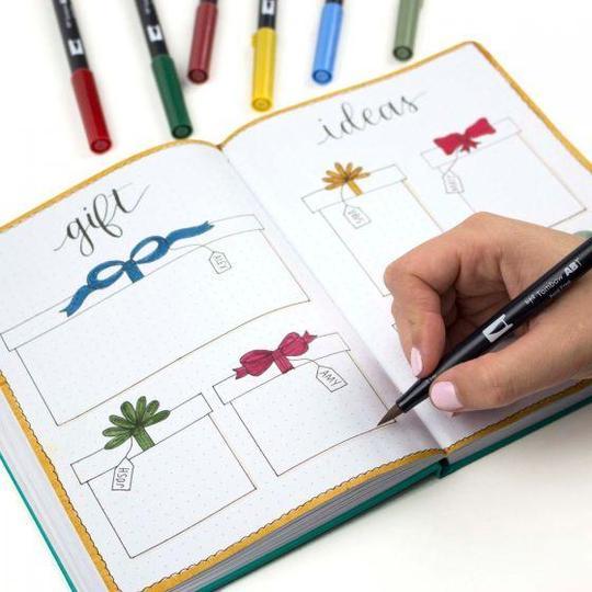 Set 10 Marcadores Tombow Dual Brush Holiday - Entrelíneas Papelería - Marcadores