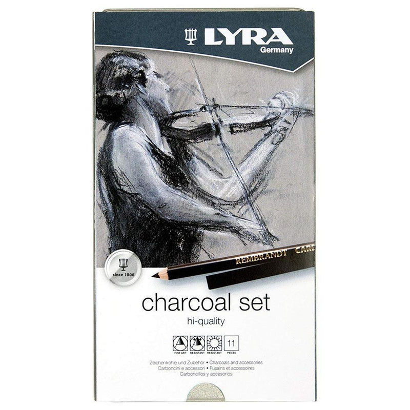 Set 11 lápices de carboncillo Rembrandt Charcoal Set LYRA - Entrelíneas Papelería - Lápices