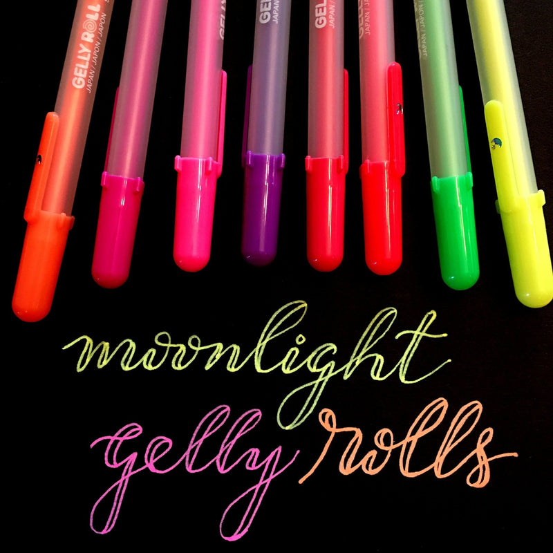 Set 12 Lápices Gel Sakura Gelly Roll Moonlight - Entrelíneas Papelería -