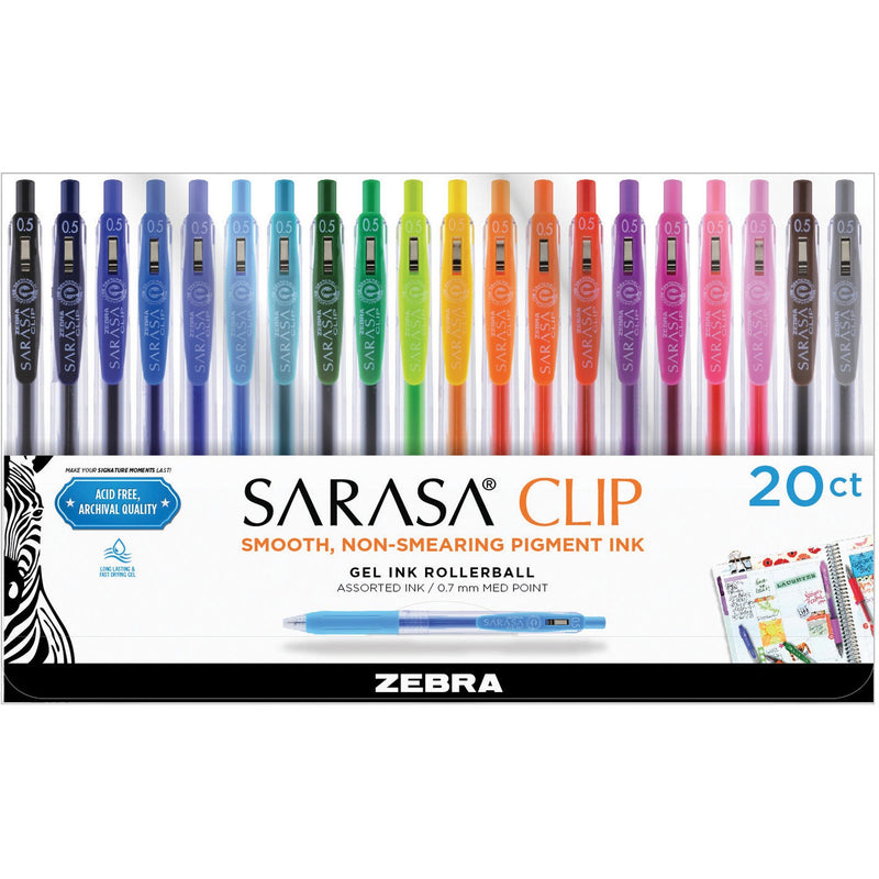 Set 20 Lápices Gel Sarasa Clip 0,5 mm. - Entrelíneas Papelería - Lápices