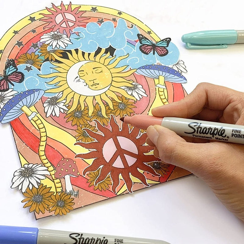 Set 30 Marcadores Sharpie Vintage Travel - Entrelíneas Papelería -