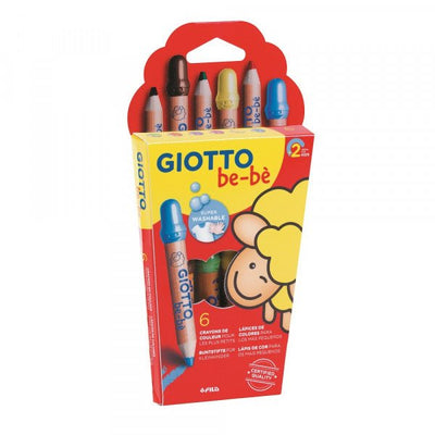 Set 6 Lápices Colores Cortos Giotto BeBé - Entrelíneas Papelería - Lápices