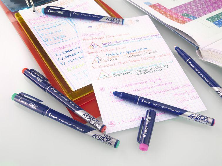 Set De 12 Lápices Pilot Frixion Fineliner - Entrelíneas Papelería - Marcadores