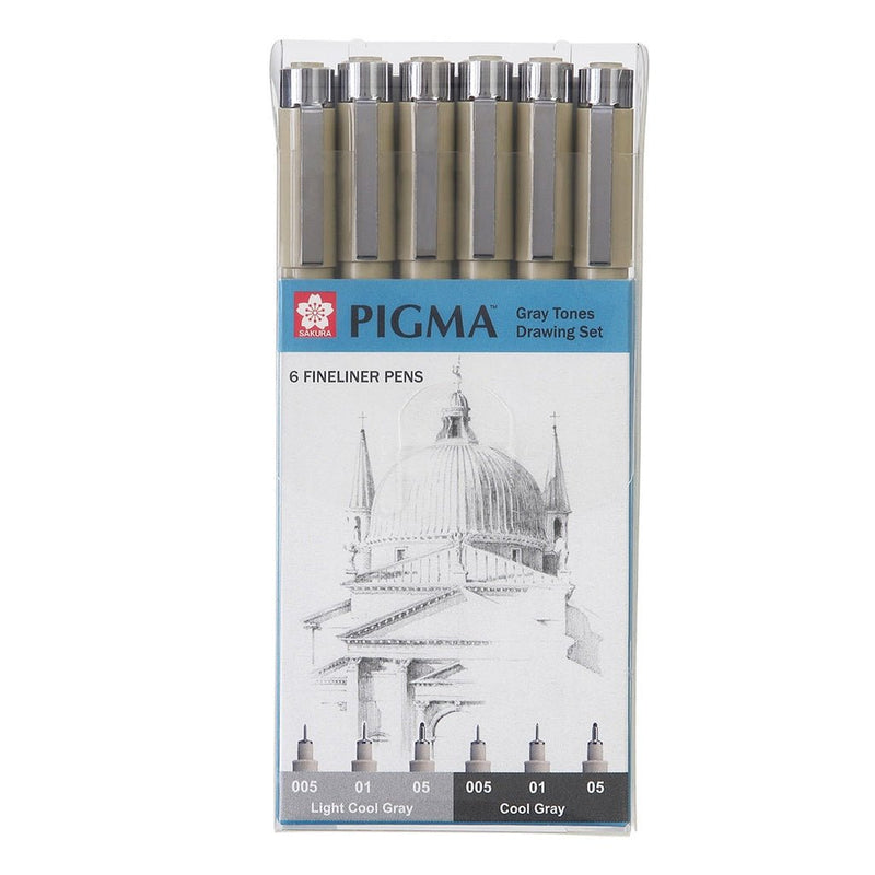 Set de 6 Lápices Sakura Pigma Micron - Entrelíneas Papelería -