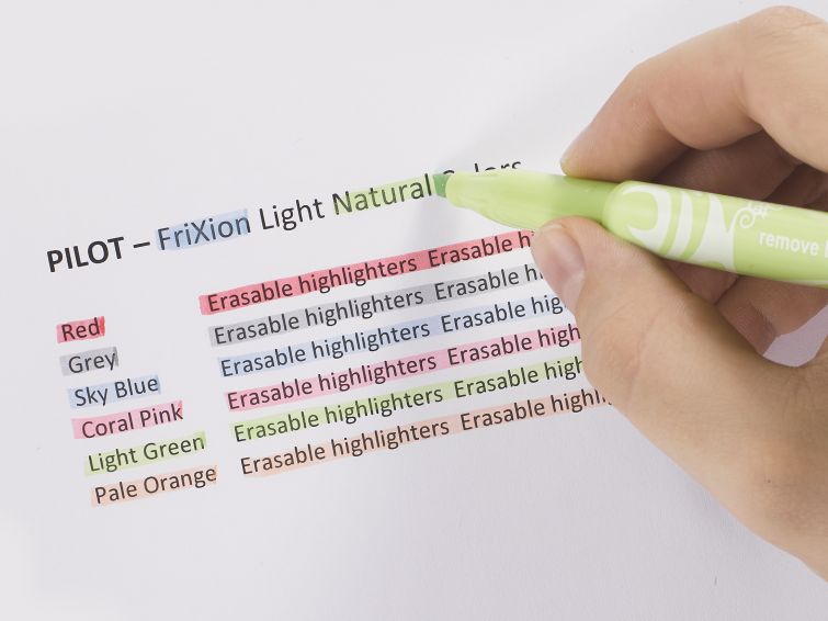 Set Destacador Pilot Frixion Light Natural Colors - Entrelíneas Papelería - Destacadores