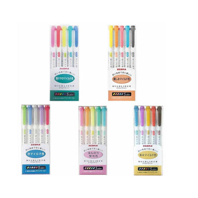 Set Destacador Zebra Mildliner - Entrelíneas Papelería -